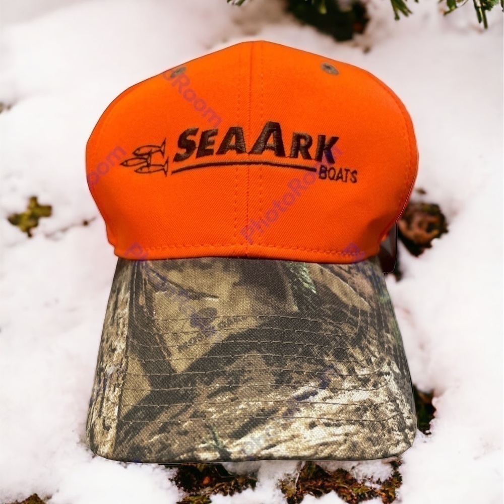 Mossy Oak Sea Ark Boat Hinting Fishing Boating Baseball Adjustable Camo Hat NWT!